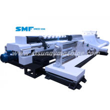 Nonwoven fabric slitting and rewinding machine